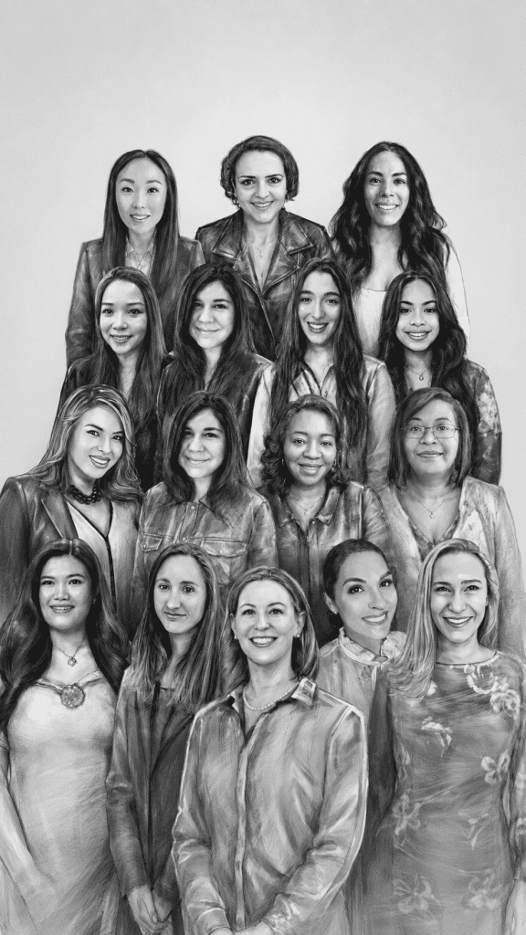 A composite sketch of the Cookman Law team.